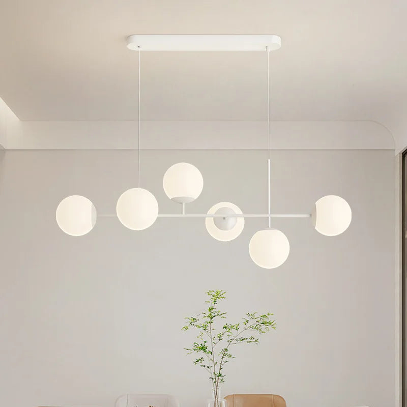 DecorBites™ French White Pendant Chandelier Light Set with E27 Bulb for Elegant Décor