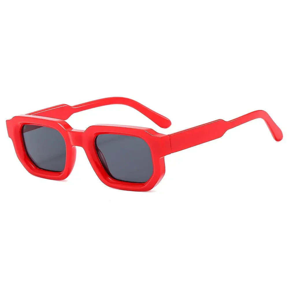 Men Vintage Rectangle Frame Sunglasses UV400