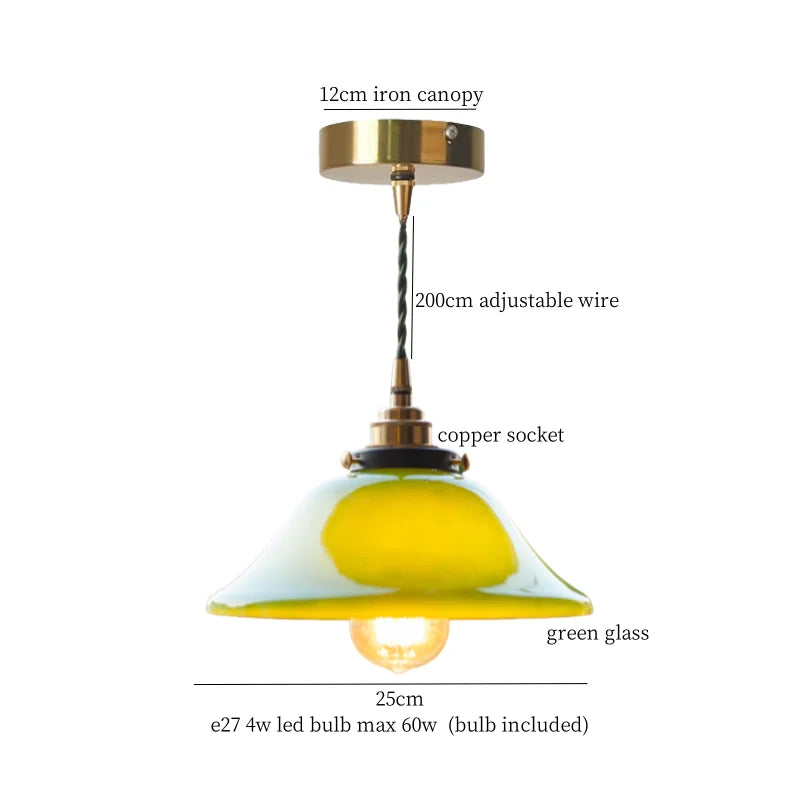 DecorBites™ Glass LED Pendant Lamp: Nordic Minimalism for Bedroom, Living Room, Kitchen & More