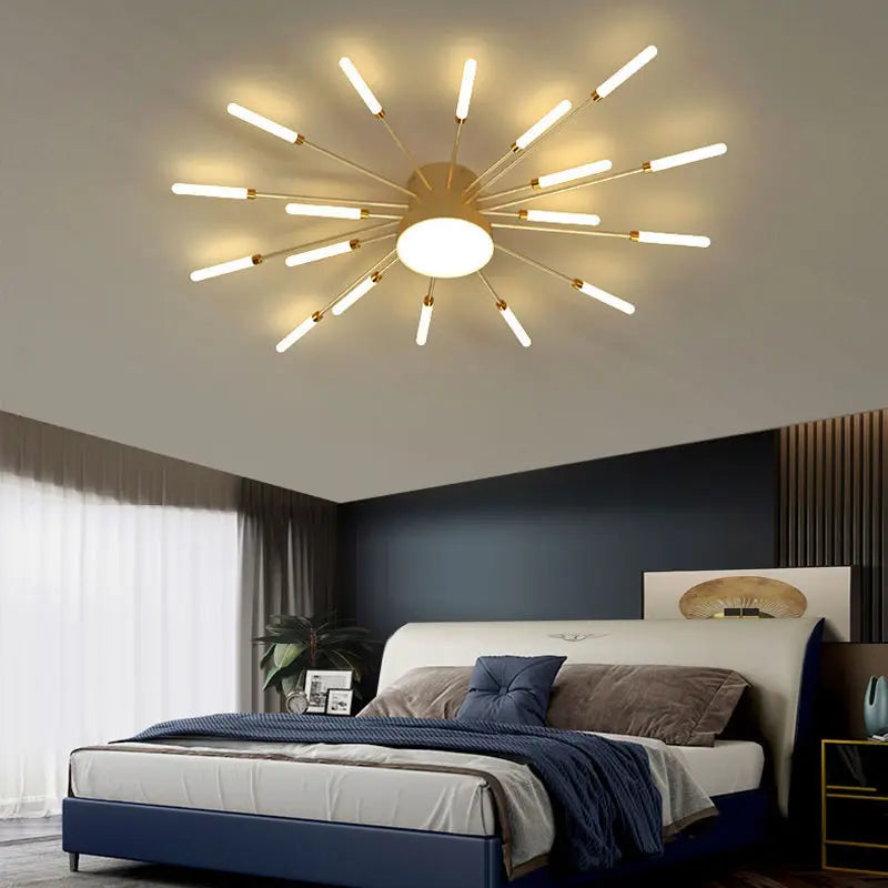 DecorBites™ LED Firework Chandelier: Modern Nordic Living Room Bedroom Pendant Light Fixtures