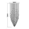 DecorBites™ Crystal Chandelier: Modern Staircase LED Lighting for Hallway & Lobby