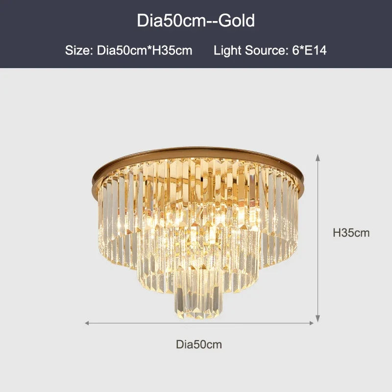 DecorBites™ Crystal Ceiling Chandelier: Modern Black Gold LED Pendant Lamp for Luxury Living Room