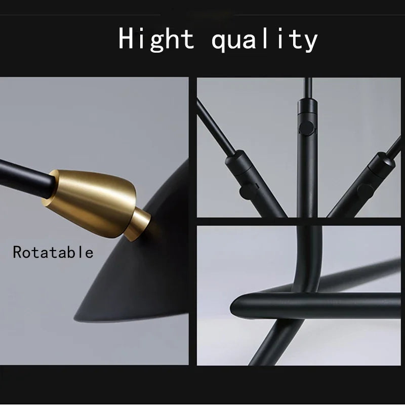 DecorBites™ Adjustable Arm Floor Lamp: Japanese Ceiling Light for Living Room, Bedroom Decor