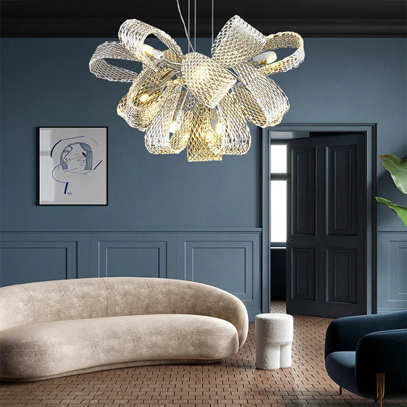 DecorBites™ Glass Pinecone LED Chandelier: Modern Art Deco Pendant Lighting