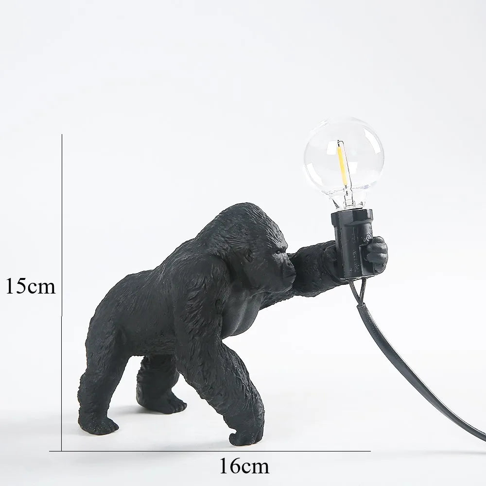 DecorBites™ King Kong Gorilla Resin Table Lamp Night Light for Baby's Bedroom