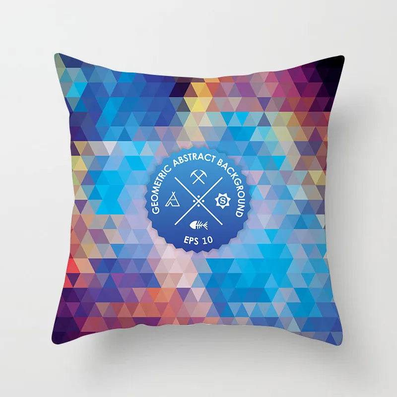 DecorBites™ Geometric Square Pillowcase Ethnic Retro Sofa Pillow Cover 45x45cm Home Decor