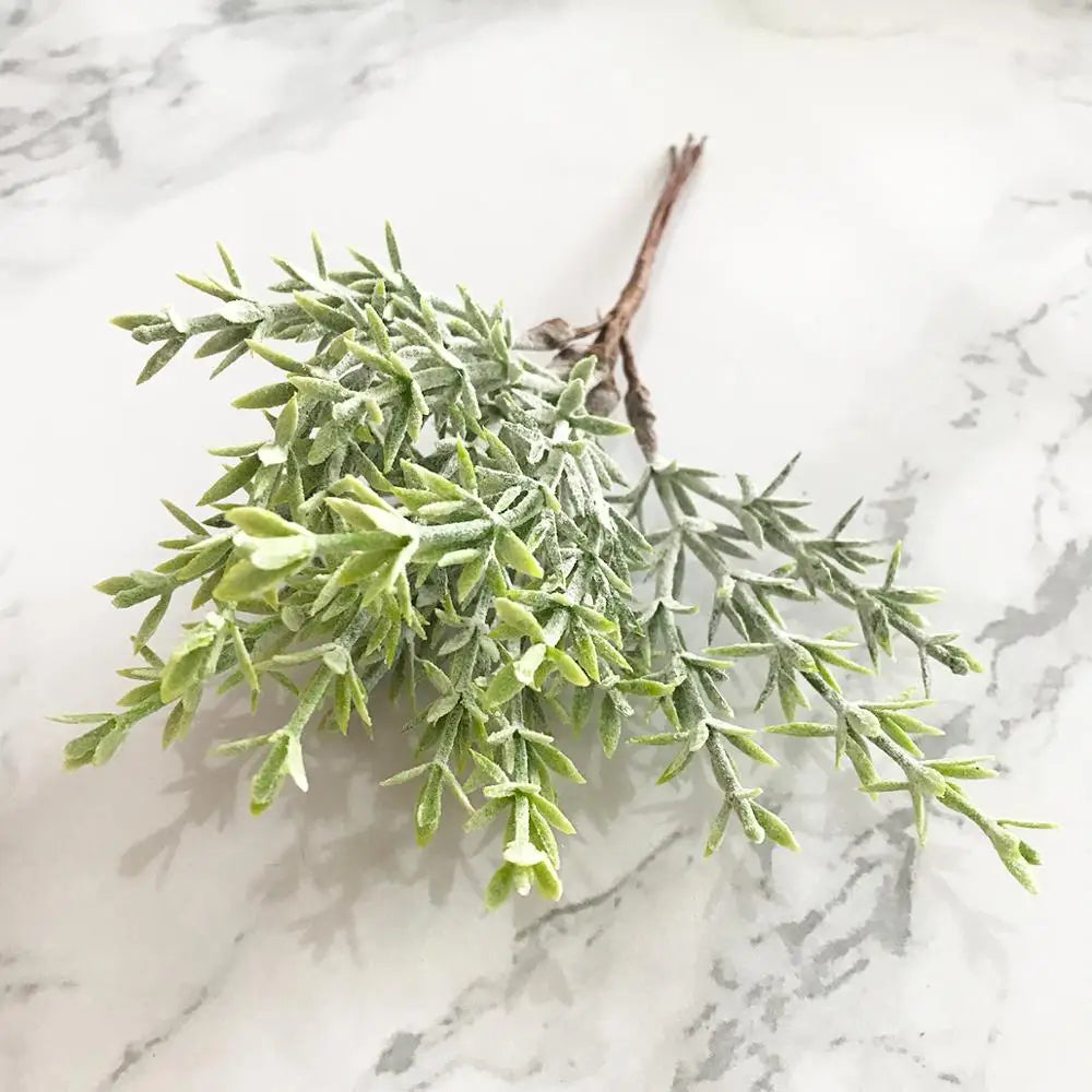 DecorBites™ Green Plant Flower Cherry Stamen Berries Bundle for DIY Decor and Gifts
