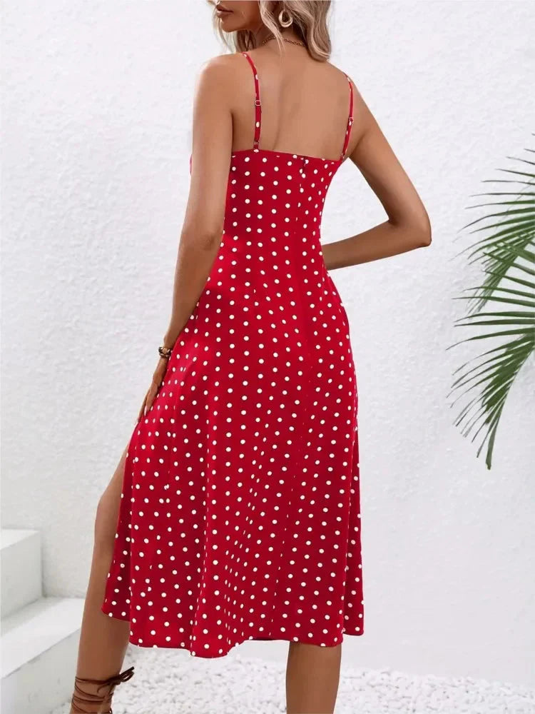 Market Polka Dot Midi Dress