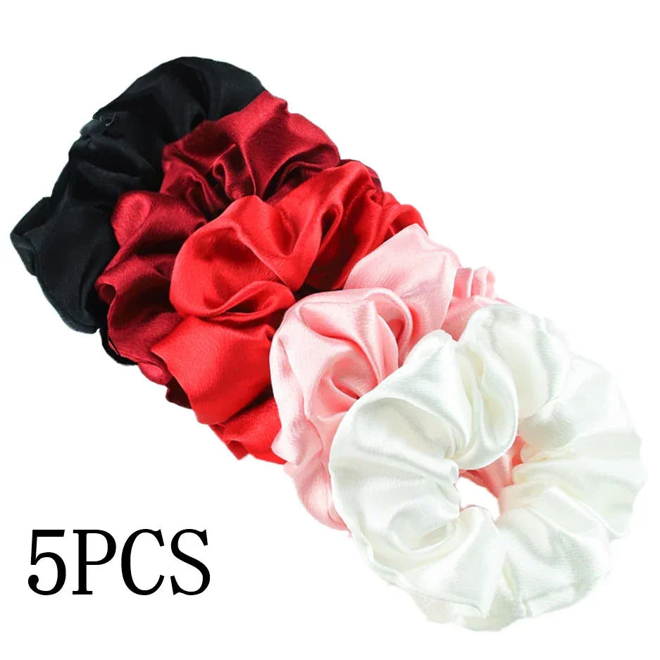 Women's Silky Satin Hair Scrunchies Set