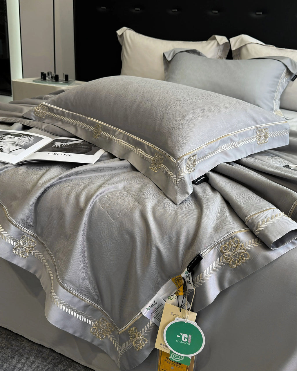 DecorBites™ Eucalyptus Fiber Summer Quilt Bedding Set with Cool Feeling, Soft Silky Comforter & Bed Sheet Set