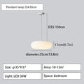 DecorBites™ Itka Pendant Lamp - Minimalist White Lamp Shade for Dining Table, Bedroom, Kitchen