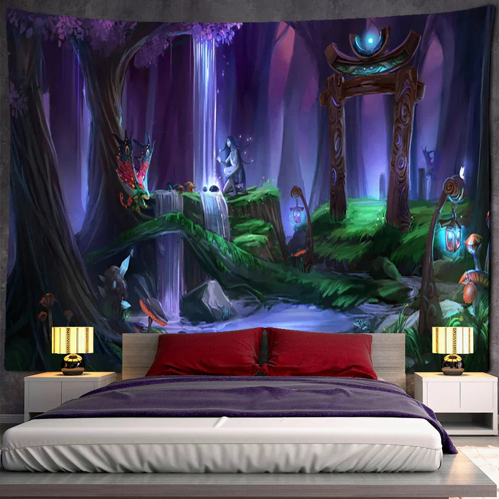 DecorBites™ Jungle Animal Tapestry Wall Hanging: Bohemian Style Home Decor & Children's Room Art