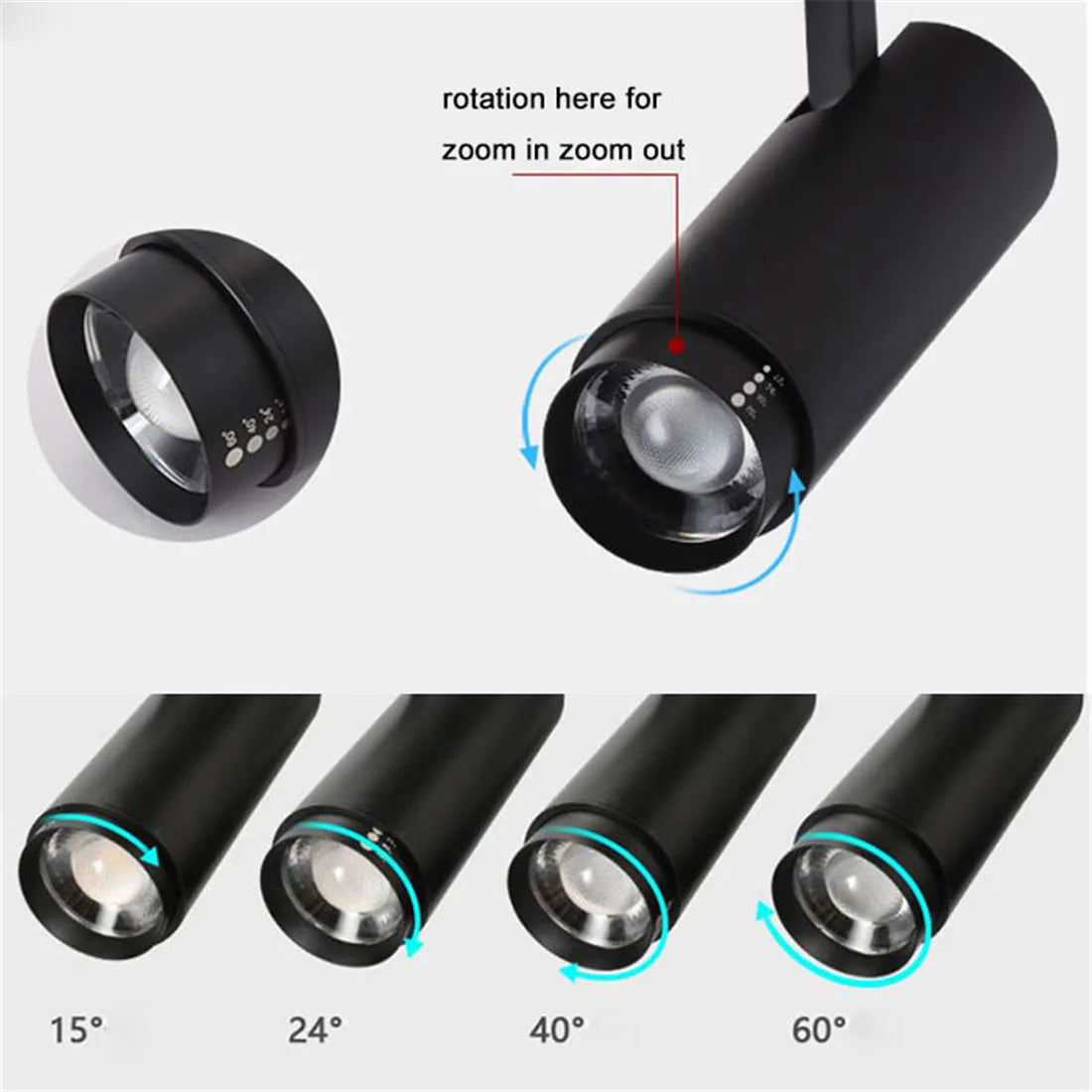 DecorBites™ Adjustable Beam Ceiling Spotlight for Store Office Bar Accent Lighting