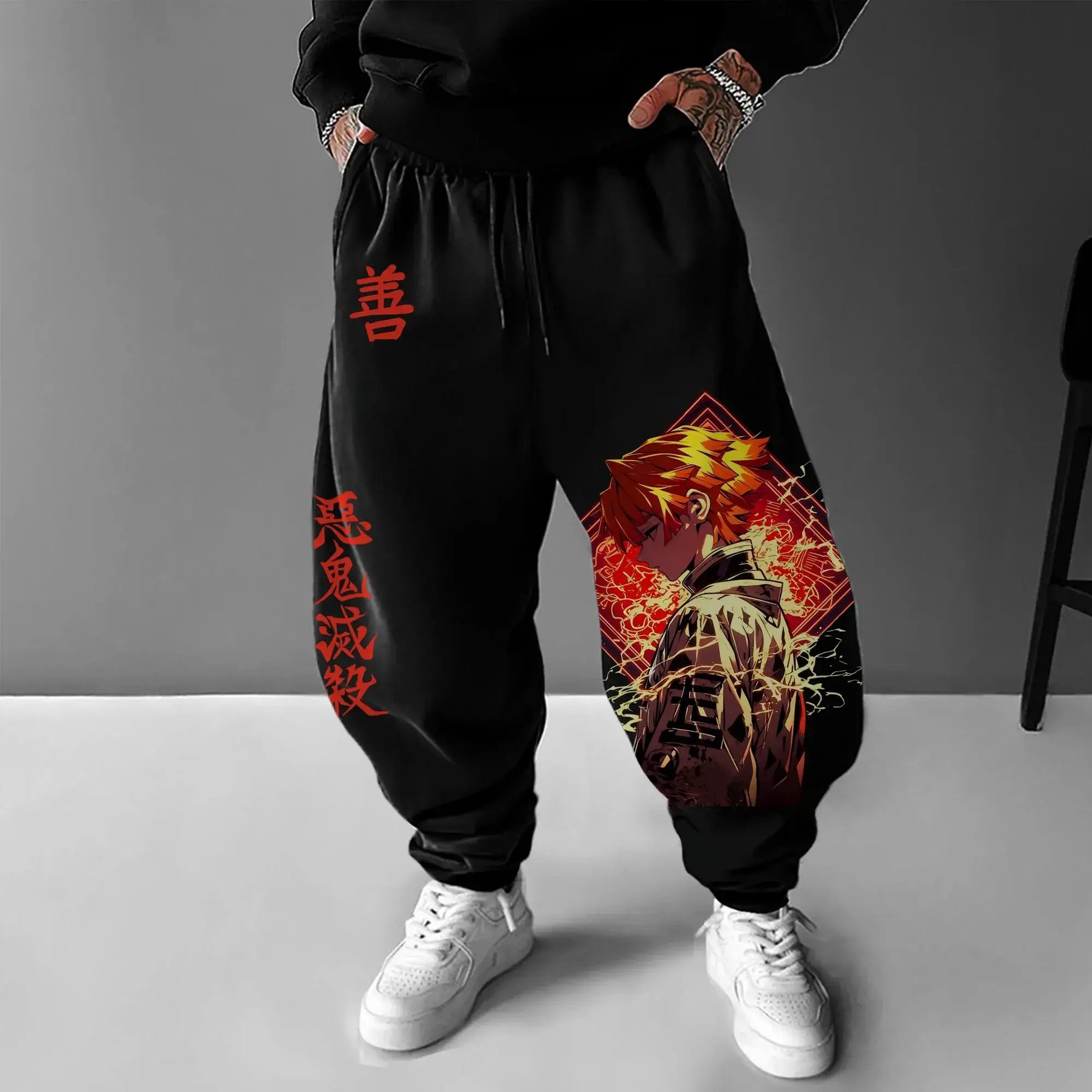 Demon Slayer Anime Men Sweatpants Y2K Streetwear
