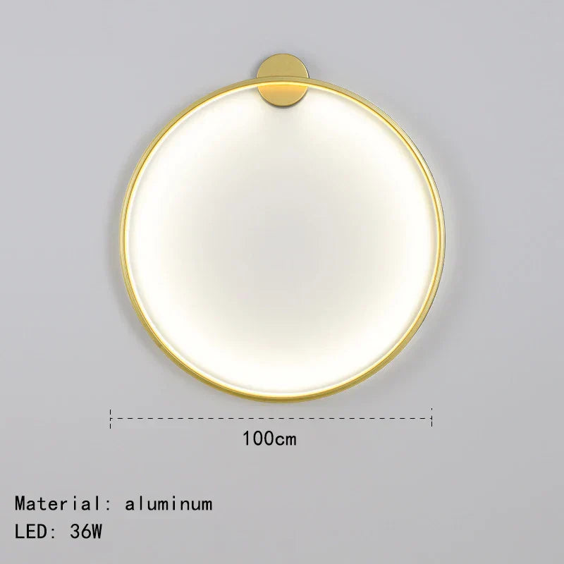 DecorBites™ Gold Black Ring LED Wall Light Living Room Bedroom Lamp Seconce