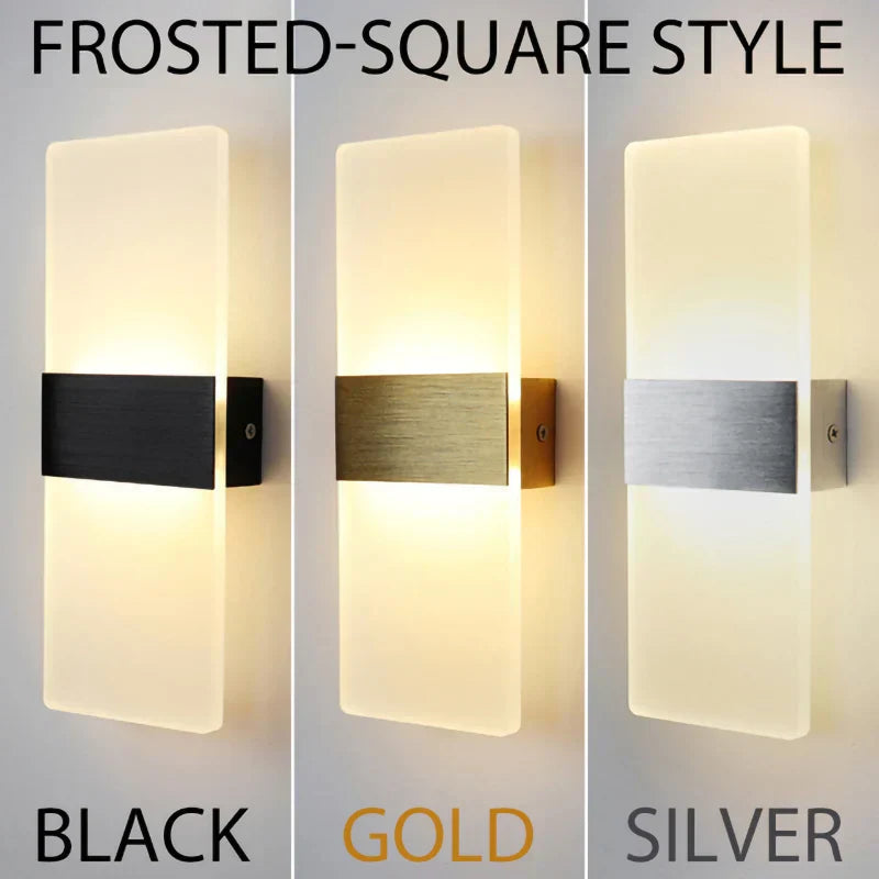 DecorBites™ Acrylic Touch Sensor LED Wall Lamp, Modern Sconces, 6W Indoor Lighting for Home Decor