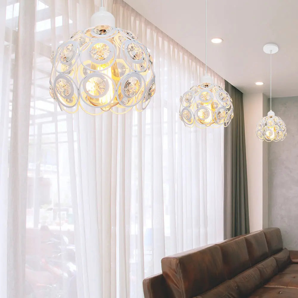 DecorBites™ Crystal K9 Pendant Lamp: Industrial Nordic Chandeliers for Bedroom and Kitchen Lighting