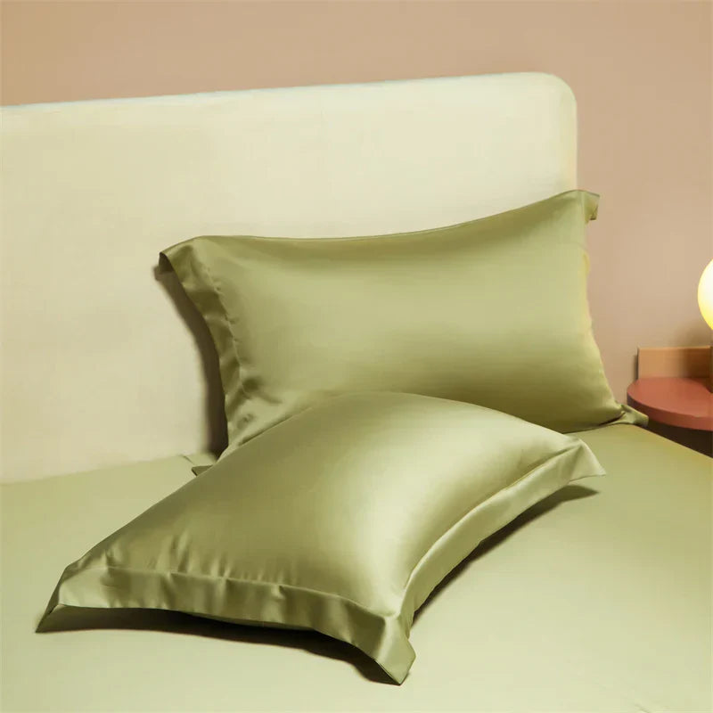 DecorBites™ Egyptian Cotton Pillowcase Set - Solid Color Pillow Shams Covers