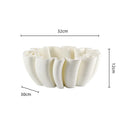 DecorBites™ Geometric Striped Fruit Plate Tray for Home Decor & Storage
