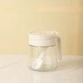 DecorBites™ Glass Seasoning Jar with Spoon, Flip-Top Salt Shaker Kitchen Set