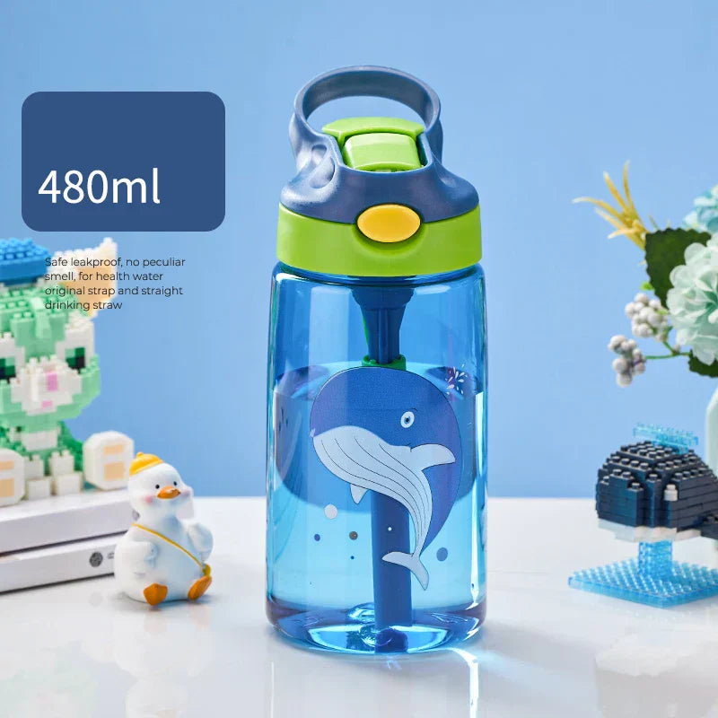 DecorBites™ Kids Anti-fall Straw Cup - Portable Water Bottle for School & Summer