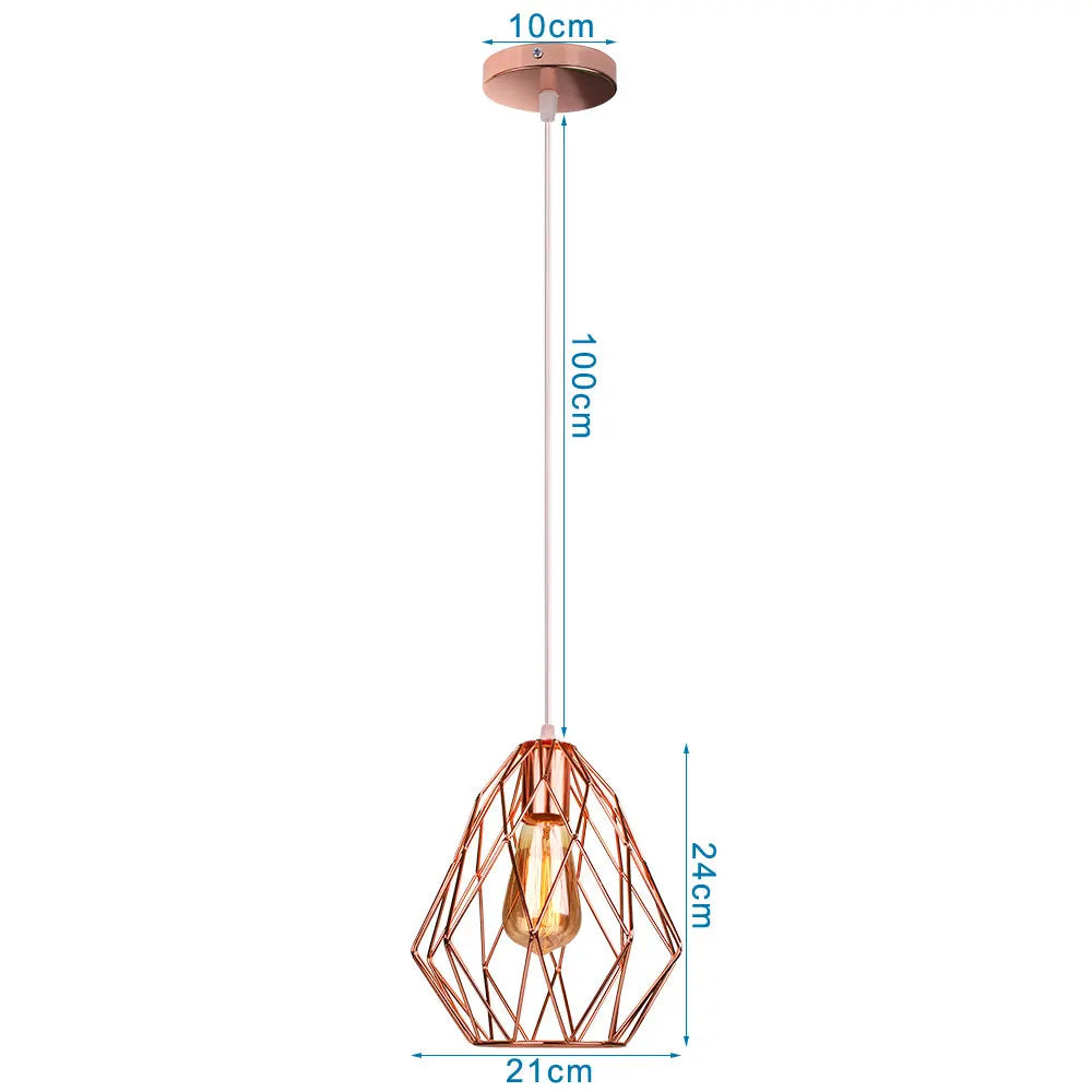 DecorBites™ Industrial Retro Loft LED Pendant Light for Home Living Room Kitchen
