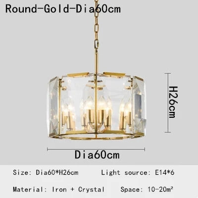 DecorBites™ Crystal Chandeliers: Modern Luxury LED Lighting Fixtures for Home Decor