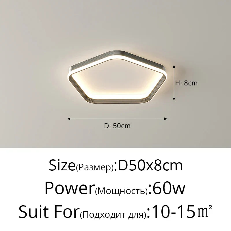 DecorBites™ LED Ceiling Chandelier for Living Room Kitchen Dining Study Modern Indoor Lighting
