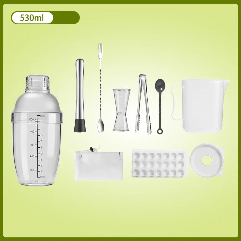 DecorBites™ Cocktail Shaker: Bartender's Beverage Mixer for Champagne & Cocktails