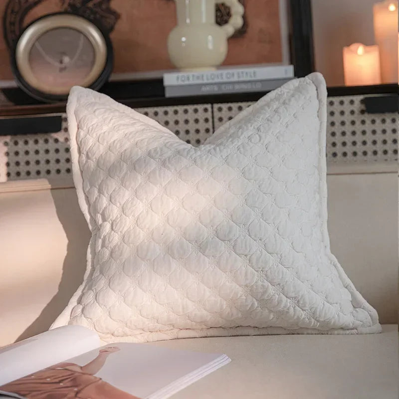 DecorBites™ Geometric Jacquard Pillow Cover Set – Elegant Home Decor Essential