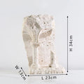 DecorBites™ Handmade Marble Medieval Sculptures and Ancient Greek Roman Temple Statue