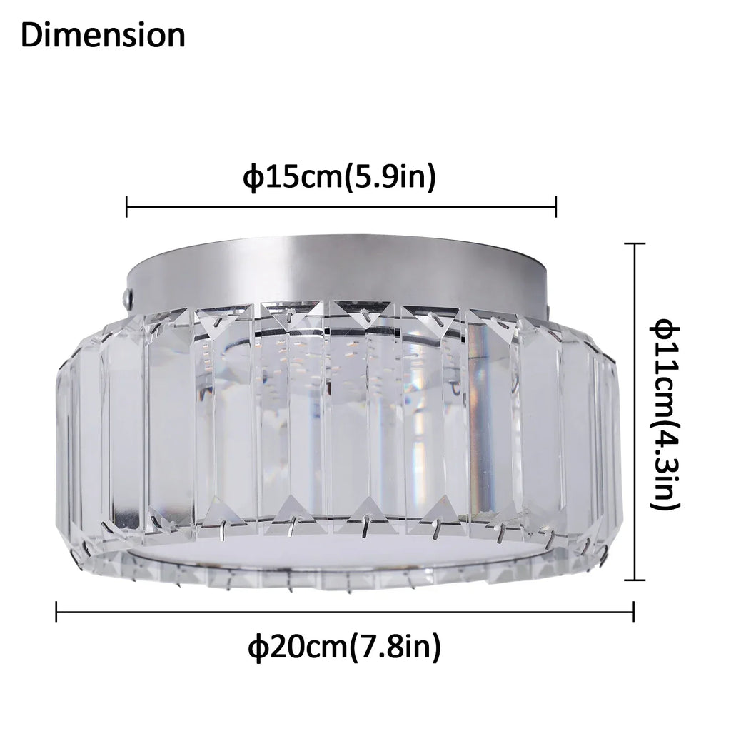 DecorBites™ Crystal LED Ceiling Chandelier Light Circle Design Indoor Lighting
