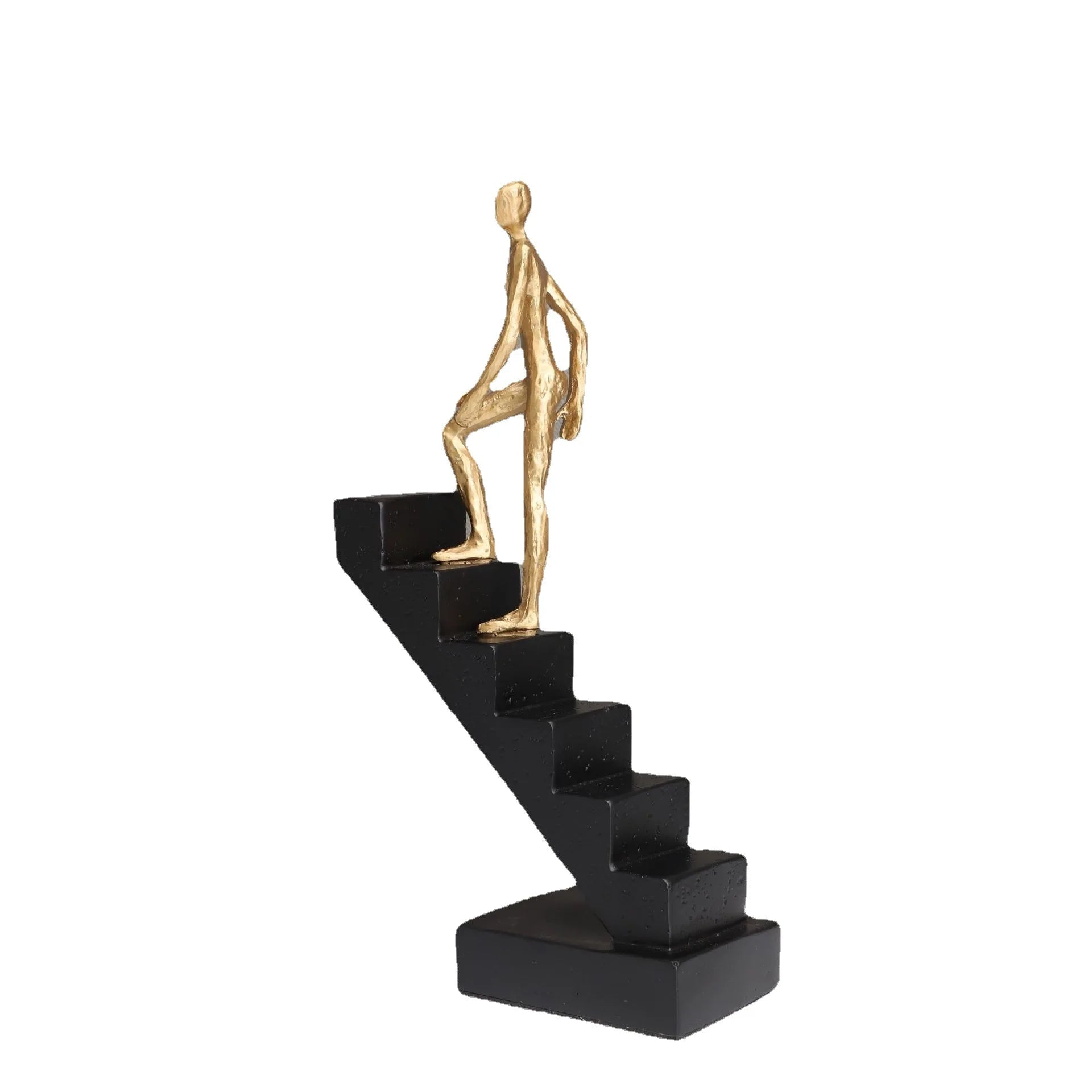 DecorBites™ Golden Man Climber Staircase Abstract Sculpture Home Decor Ornaments