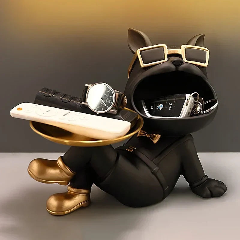 DecorBites™ French Bulldog Resin Statue for Stylish Living Room Decor