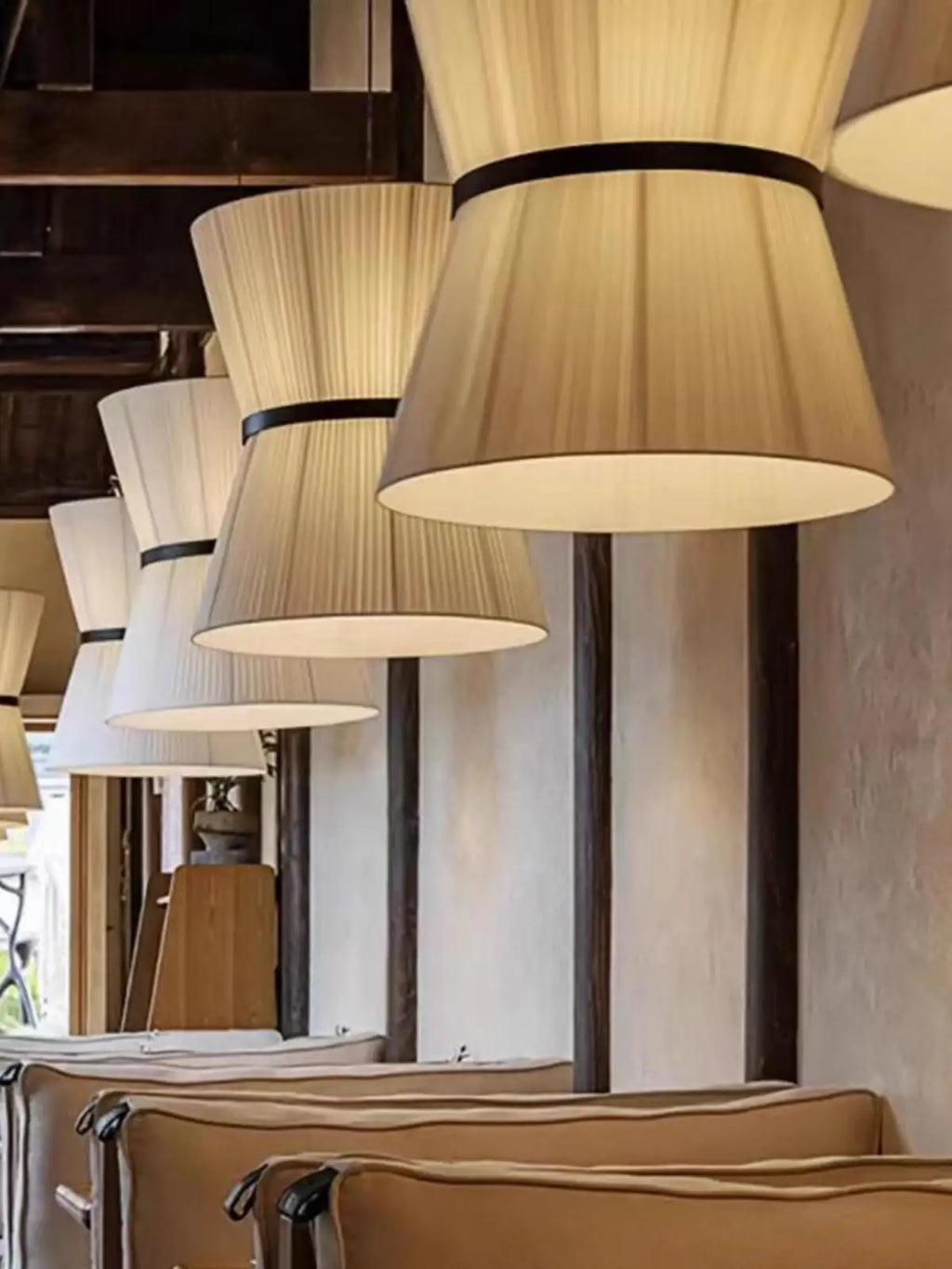 DecorBites™ Cocoon Cloth Chandelier: Japanese Pendant Lamp for Home Kitchen Decor