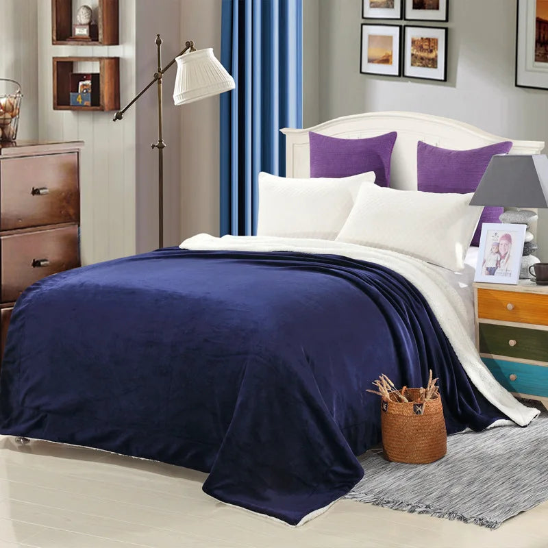 DecorBites™ Cozy Plush Blanket: Soft, Warm, Lightweight for Bedroom & Sofa All Seasons