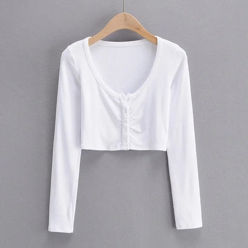 High Street Cropped Cardigan
