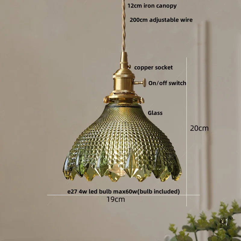 DecorBites™ Glass LED Pendant Light - Modern Nordic Design for Kitchen, Restaurant, Living Room