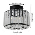 DecorBites™ Crystal LED Ceiling Light Chandelier for Bedroom Living Room Dining Room