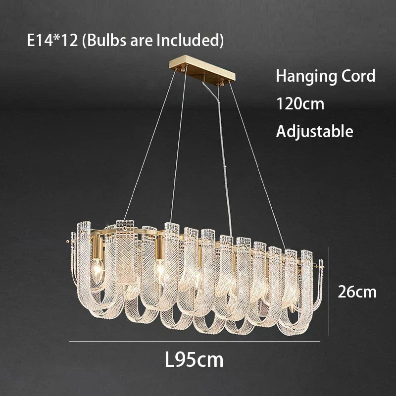 DecorBites™ Dimmable LED Copper Ceiling Chandelier for Luxurious Living Room Lighting