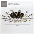 DecorBites™ Crystal Ceiling Chandelier LED Fixture Lights for Living Room Bedroom by Samsarah Lighting