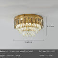 DecorBites™ Crystal Round Ceiling Chandelier for Modern Room Decor, Luxury Lamps - 2025 Lumens