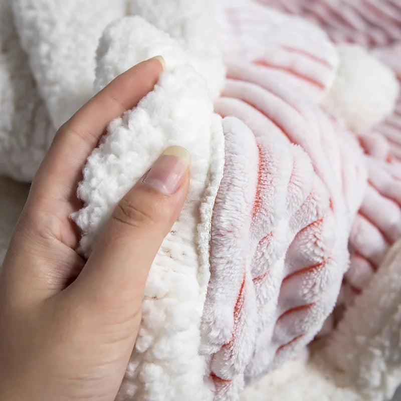 DecorBites™ Cozy Nordic Wool Throw Blanket: Soft & Stylish for Office, Sofa, or Shawl