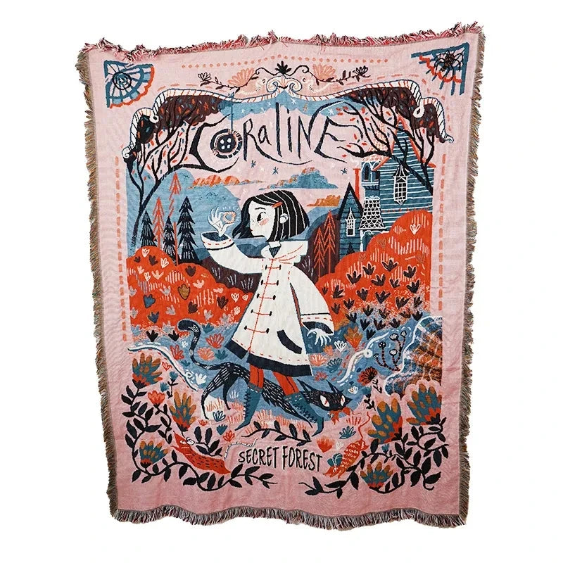 DecorBites™ Gothic Thread Blanket Throw Tapestry - Versatile Home Decor & Outdoor Essential