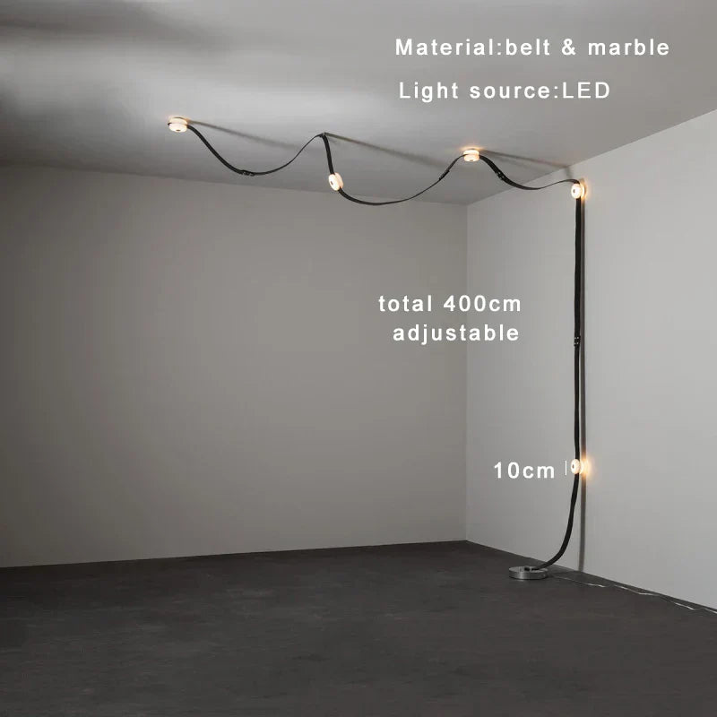 DecorBites™ Leather Marble Pendant Lights Luxury Dimmable Fixture Easy Installation Bedroom Living Room Lamp