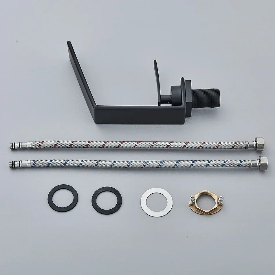 DecorBites™ Basin Faucet: Modern Single Hole Mixer Tap for Bathroom Washbasin - Hot and Cold Water