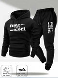 Men's Autumn/Winter Hooded Tracksuit Set – Casual Hoodie & Jogger Pants Two-Piece