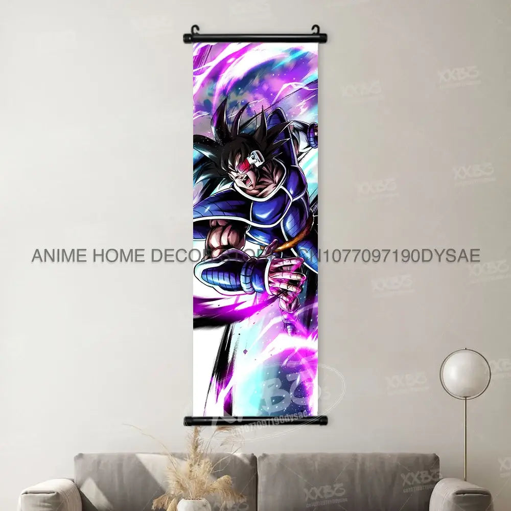 Dragon Ball Posters: Goku & Vegeta Hanging Scroll Wall Art