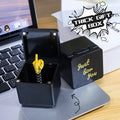 Funny Christmas Prank Gift – Middle Finger in Gift Box | Novelty Gag for Office Desk & Stocking Stuffer