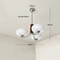 DecorBites™ Glass Chandelier: Bauhaus Art for Living Room, Bedroom, Study, Hall, Restaurant